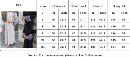 Dubai Middle East Turkey Dubai Stitching Series Elegant Dress