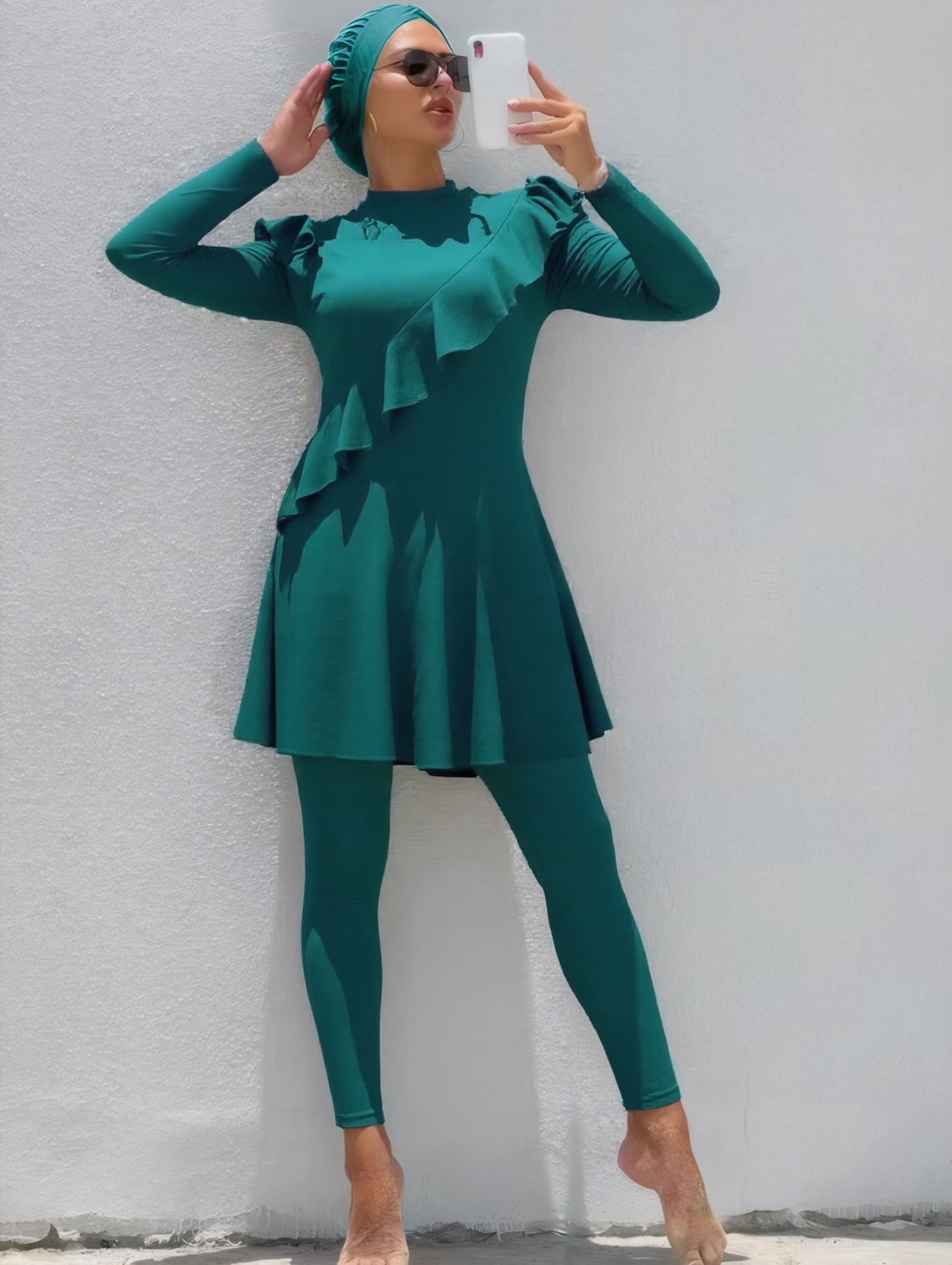 Long Swimming Three-piece Set