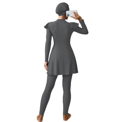 Long Swimming Three-piece Set