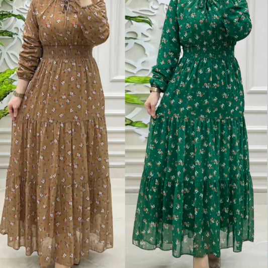 Chiffon Flower Elegant Dress